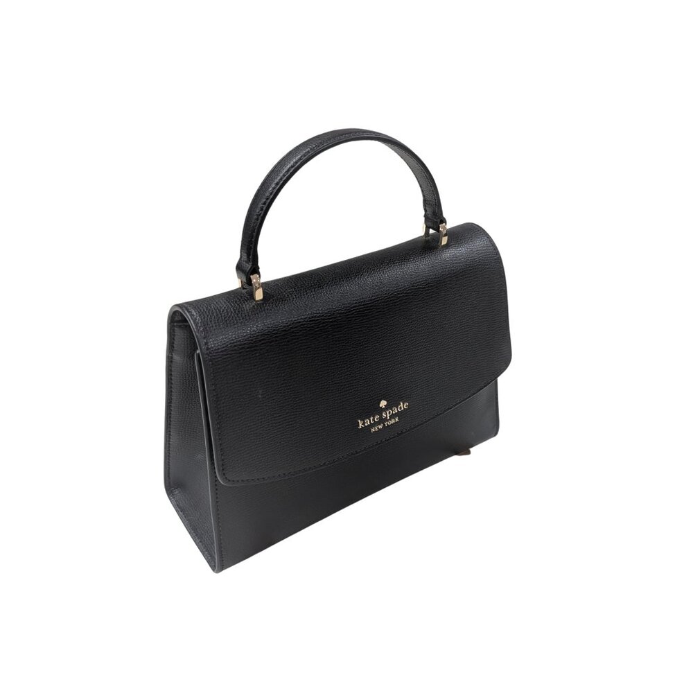 Kate Spade New York – Black Leather Top Handle Satchel (NWOT) - Picture 3 of 6